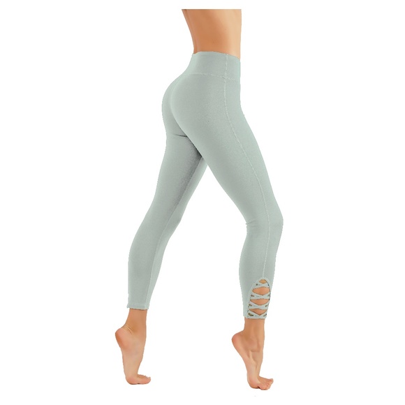 Mono B Pants - Cris Cros Leg Cutouts 7/8 Length Leggings 321